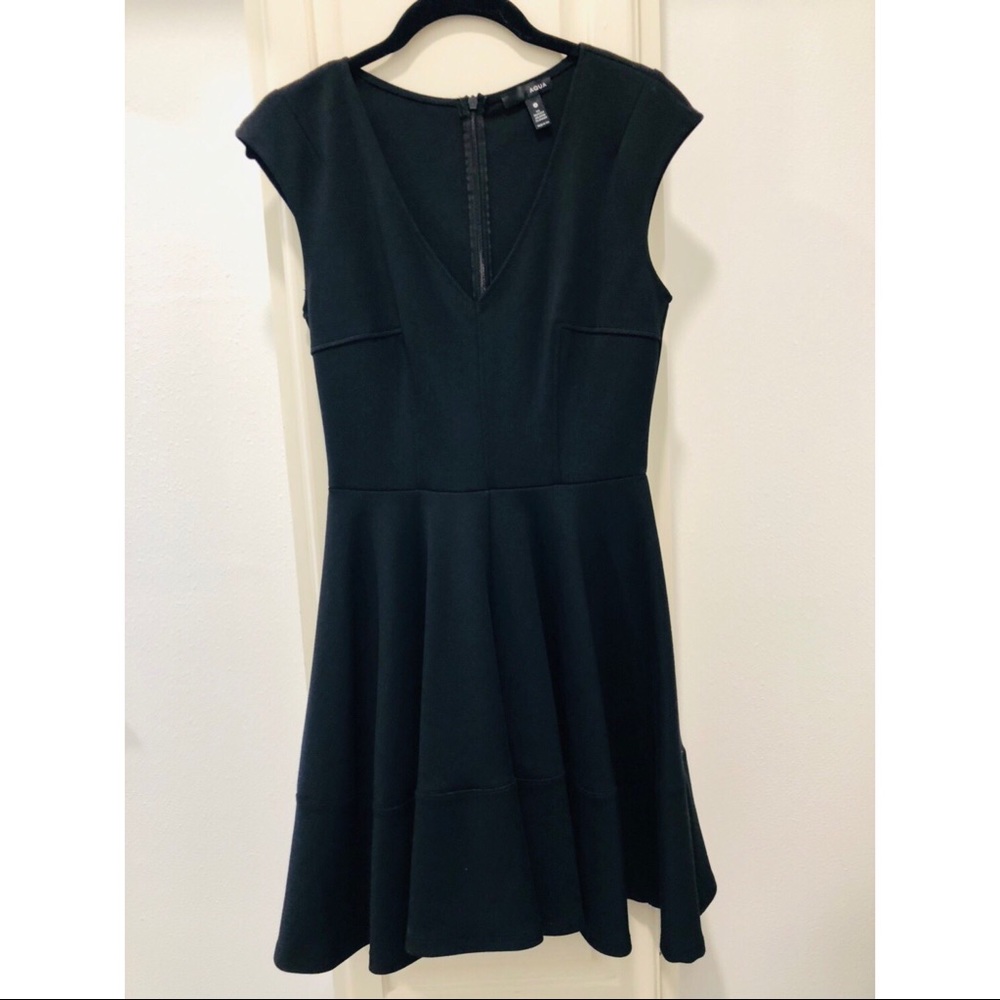 Black, classic cocktail dress